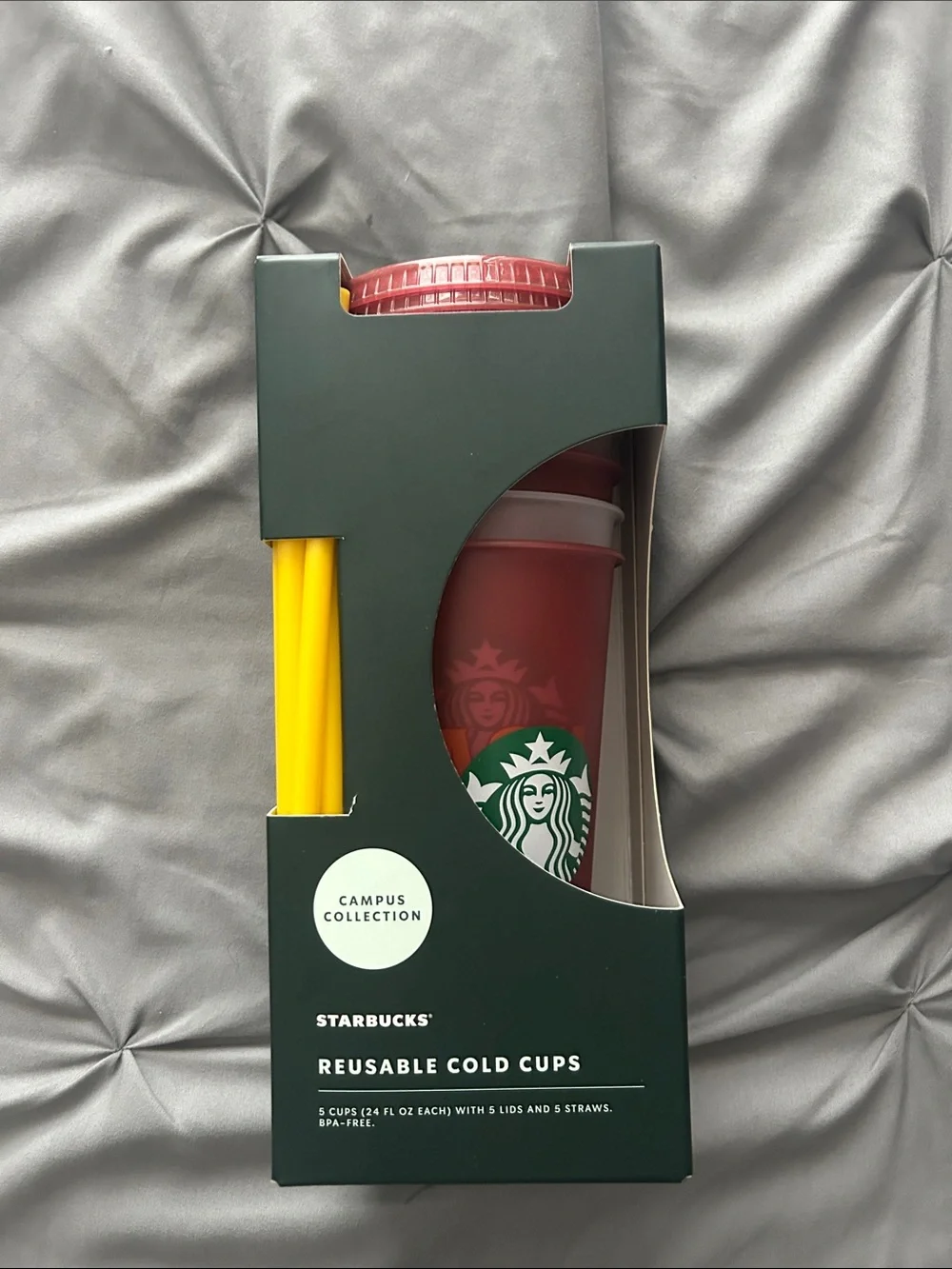 Starbucks ‘ASU’ University Cold Cups w/Straws